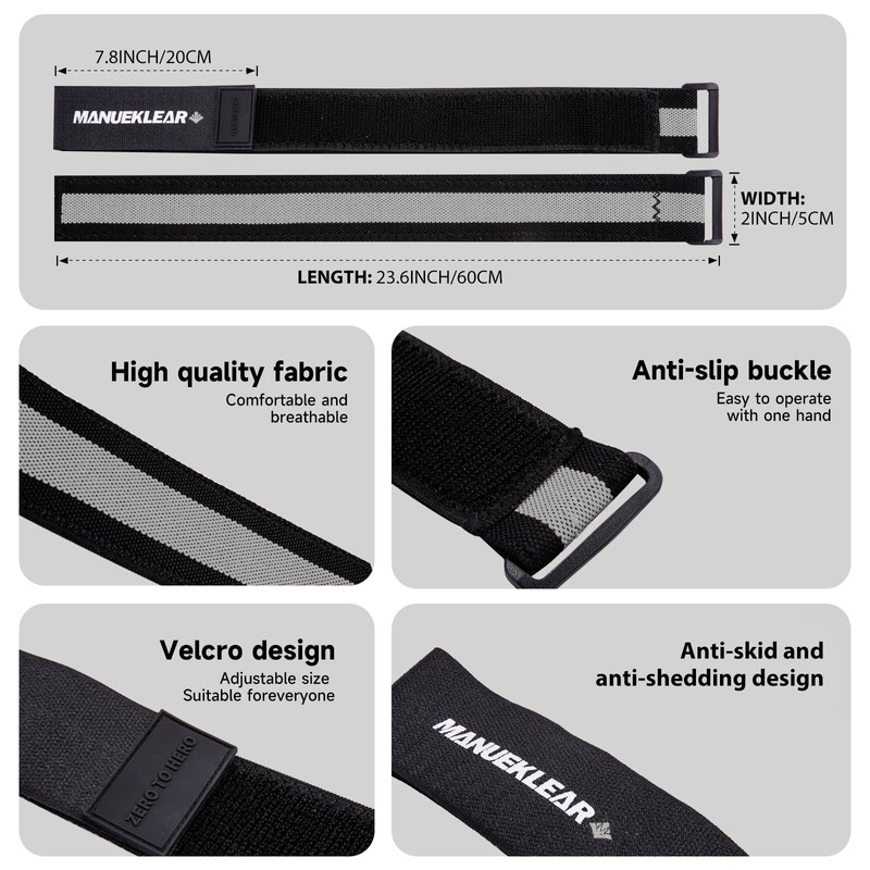 MANUEKLEAR Blood Flow Restriction Bands for Women Glutes Leg, Booty