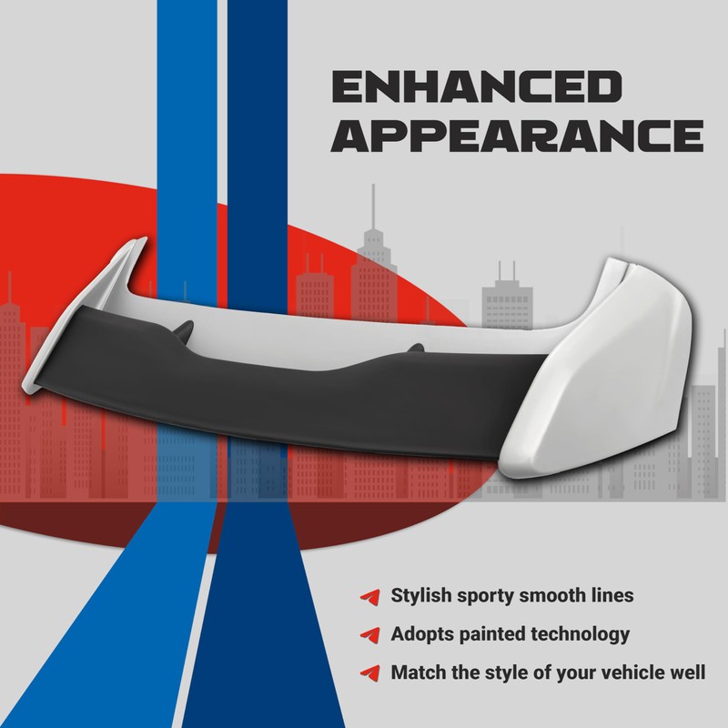 KUAFU Roof Spoiler Compatible with 2012-2018 Ford Focus Hatchback Models