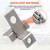 AUTOVIC Battery Hold-Down Set - Large Battery Mount Brackets for