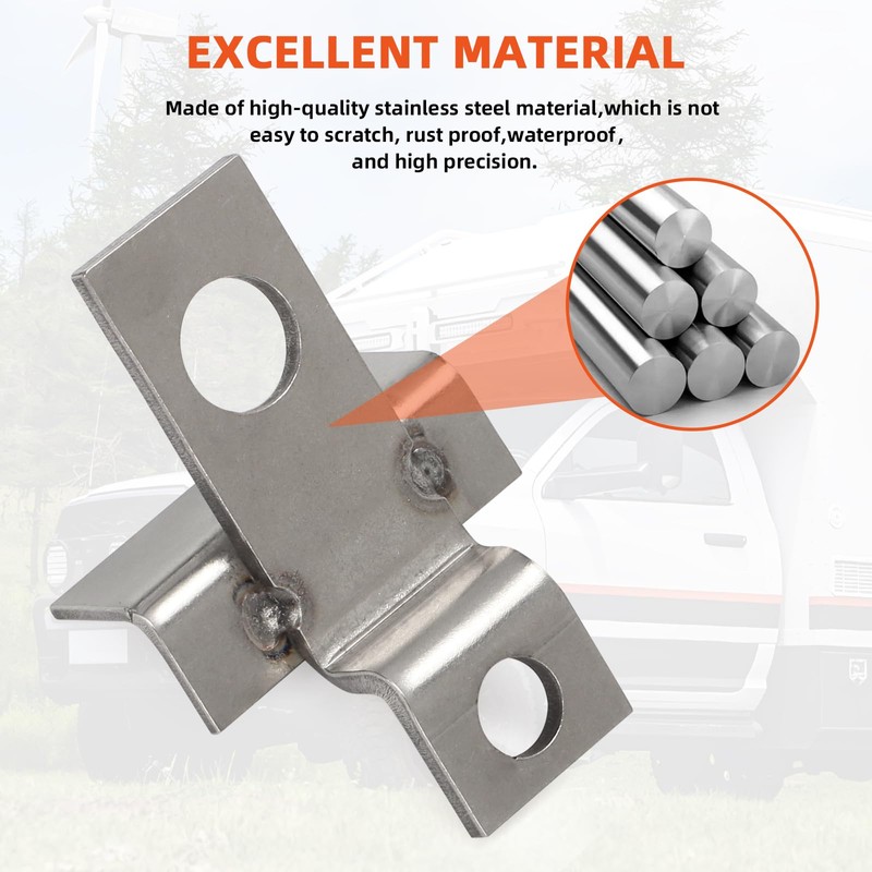 AUTOVIC Battery Hold-Down Set - Large Battery Mount Brackets for