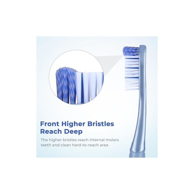Smiling Guardian Cepillo de dientes – cerdas medianas para adultos,