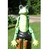 Salty Pelican Swamp Frog Bamboo Windchime, Moveable Arms Legs, 37