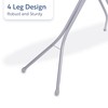 Classic 4-Leg Ironing Board with Iron Rest - Freestanding Full