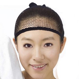 Rise World Wig, Wig Cap, Dedicated Net, Black, Easy to Put On Tubular Type, Hair Net, Black