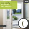Ideal Security Inc. SK924 Screen Door Pull Handle, Brass Plated