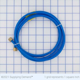 Supplying Demand 48316 8 Feet PEX Ice Maker Water Connector with Captured Brass Nuts 1/8 Inch ID 1/4 Inch OD