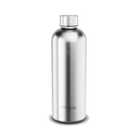 TC DAILY BOTTLE 0.70 L, steel matt, thermos flask made of stainless steel, 6 hours hot / 12 hours cold, absolutely leak-proof for school, office, water bottle, insulated bottle