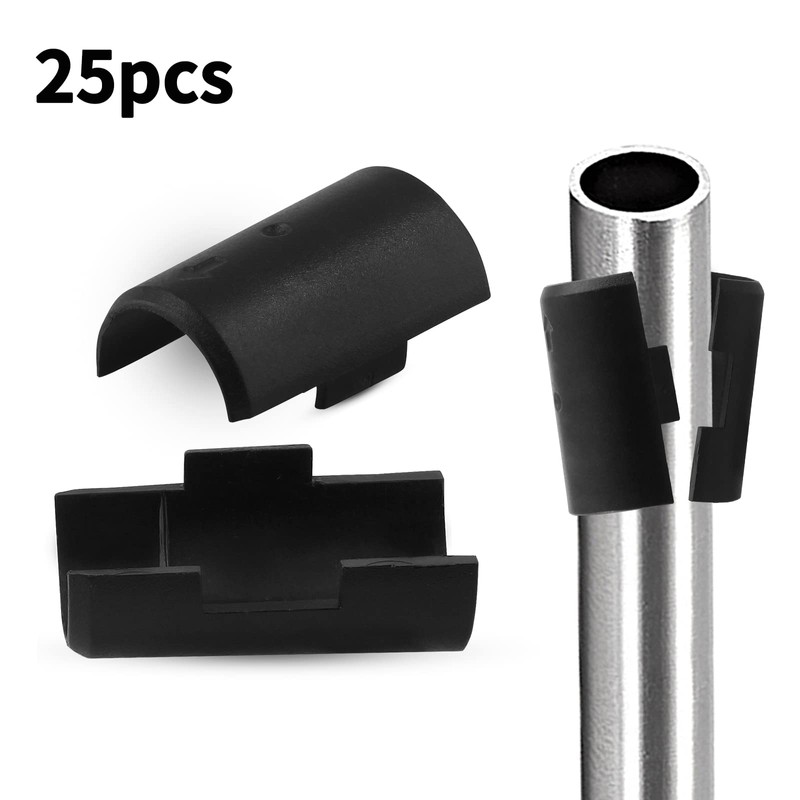 Moicstiy 50pack 3/4 Inch Wire Shelving Shelf Lock Clips, Plastic