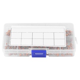 500pcs 10 Values 50V 1nF 68nF Monolithic Ceramic Capacitor Assorted Kit, Compact and High Capacitance, Transparent Box Pack, Assortment for Electronic Enthusiasts