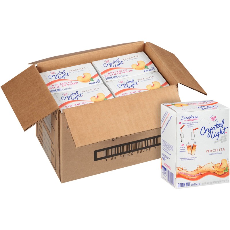 Crystal Light On the Go Single Serve Sugar-Free Peach Tea