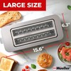 Mueller UltraToast Full Stainless Steel Toaster 4 Slice, Long Extra-Wide