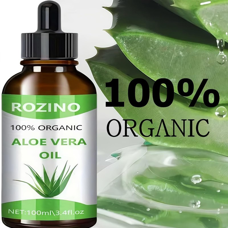 Pure Natural Organic Aloe Vera 0il，Multi-Purpose Skin & Hair Care