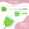 Wapodeai 2 Pack Fly Swatters Heavy Duty Set, Telescopic Fly
