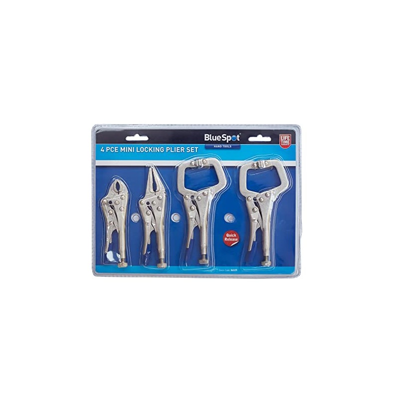 Blue Spot Tools 4 PCE Mini Locking Plier Set