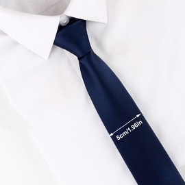 UEIOAVL Boys' Neckties, 1 Stück Krawatte mit Reißverschluss vorgebundene Krawatte verstellbare Krawatte für Schuluniformen Satin formelle Krawatte für Jungen und Mädchen universell (Marineblau)