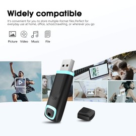 RAOYI 32GB USB 3.0 Stick 32GB USB Flash Drive Thumb Drive USB 3.0 Memory Stick Single 32GB USB Key Zip Drive USB Drive (32G, Cyan)