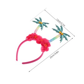 BIUDECO Coconut Tree Dressed in Hairband Men's Beach Hat Party Supplies Party Headband Bulk Carnival Headband Carnival Costume Accessories Decor Non-woven Fabric
