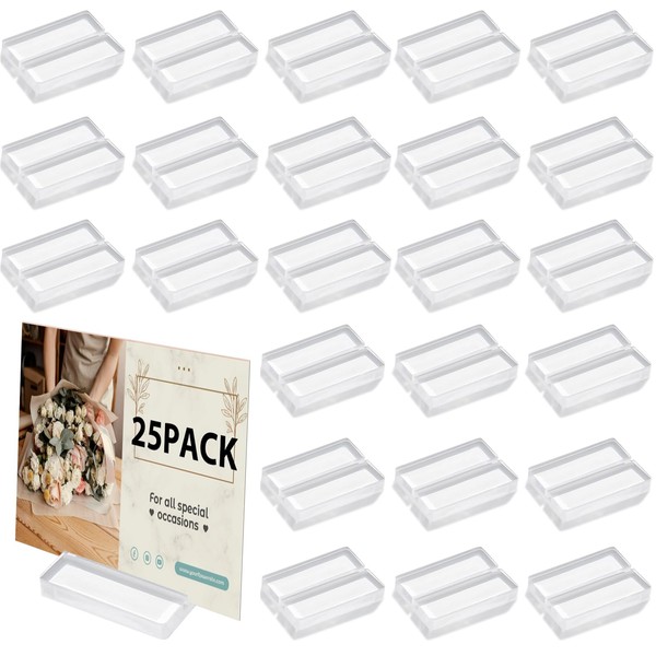 Mutualsign 25 Pcs Place Card Holders for Table, 2 Inches