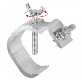 Restokki Truss Brackets, Stage Lighting Clamp Hooks, Stage Lighting Hook Clamp O-Clamp Bracket, Speaker Stand, Movable Headlights, Cast Aluminium, for DJ Headlights, Pack of 4