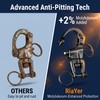 2-Pack 2-3/4" (70mm) Black Snap Shackle, Marine Grade 316 Stainless