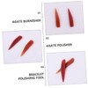 KONTONTY 3 Pcs Agate Polishing Tool Set Professional Burnisher for