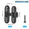 PATIKIL 1 Pack Flip Sliding Door Latch Safety Bar Gate