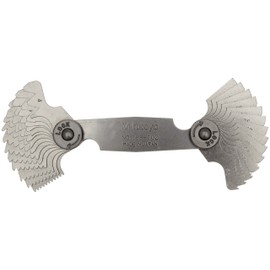 Mitutoyo 188-102, Screw Pitch Gage, 4 - 60 TPI, 28 Leaves