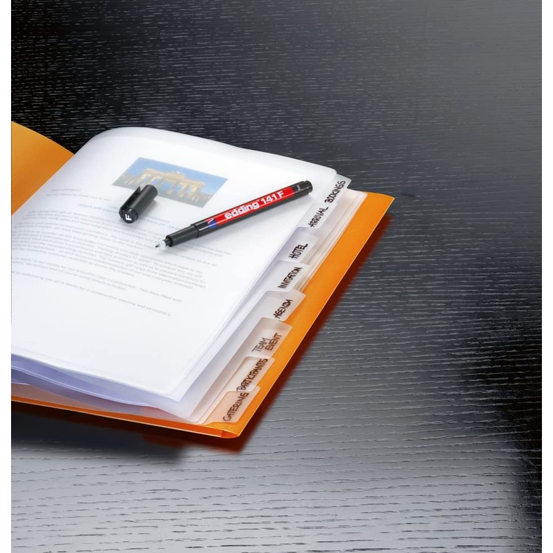 edding 141 F permanent pen - black - 10 pens
