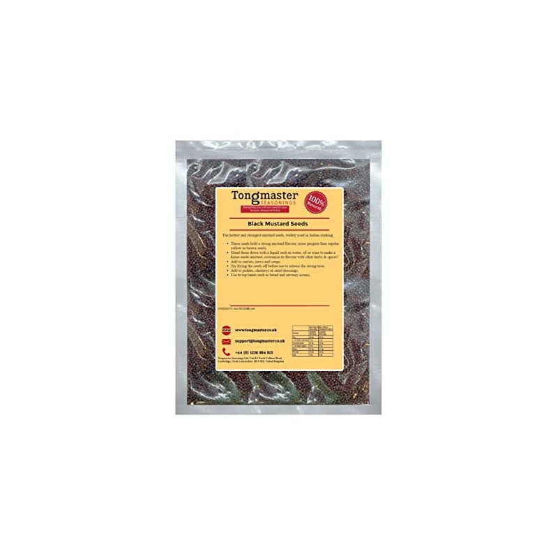Black Whole Mustard Seeds - 500g