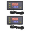 VGOL Pack of 2pcs W3230 LCD Digital Thermostat DC 12V