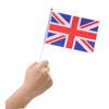 Tofficu Mini UK Flags 50pc Set of Britain Waving Flags