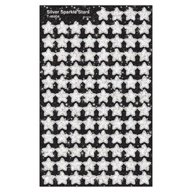Trend Silver Sparkle Stars superShapes Stickers, Classroom Incentives, 400 Count
