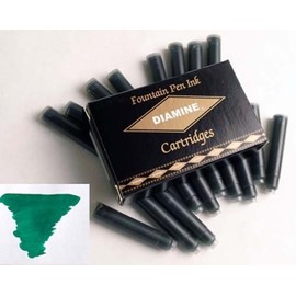 Diamine Refills Woodland Green Pack of 18 Fountain Pen Cartridge - DM-8037
