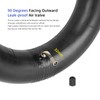 ulip (2 Pack) 90/65-6.5 Replacement Inner Tubes with 90 Degree