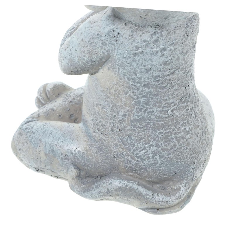 Mipcase Meditating Dog Statue Realistic Zen Style Dog Figurine for