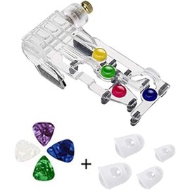 Guitar Aid Guitar Beginner Tool,Guitar Beginner One-Key Chord Assisted Learning Tools Classical Chord Guitar Chord Practice Tool,Thumb Finger Pick,Guitar Finger Fingertip Protectors,Guitar Picks Set