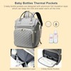 Diaper Bag Backpack Portable Nylon Fabric Adjustable Shoulder Strap Diaper