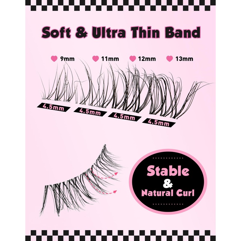 Jiocolor Cluster Lashes Cat Eye Lashes Natural Look Foxy Eye