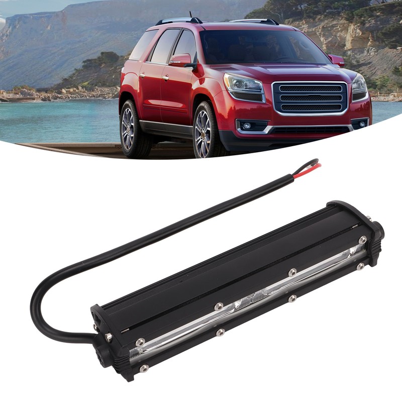 Black Car LED Work Light Driving Lamp 54W Single Row