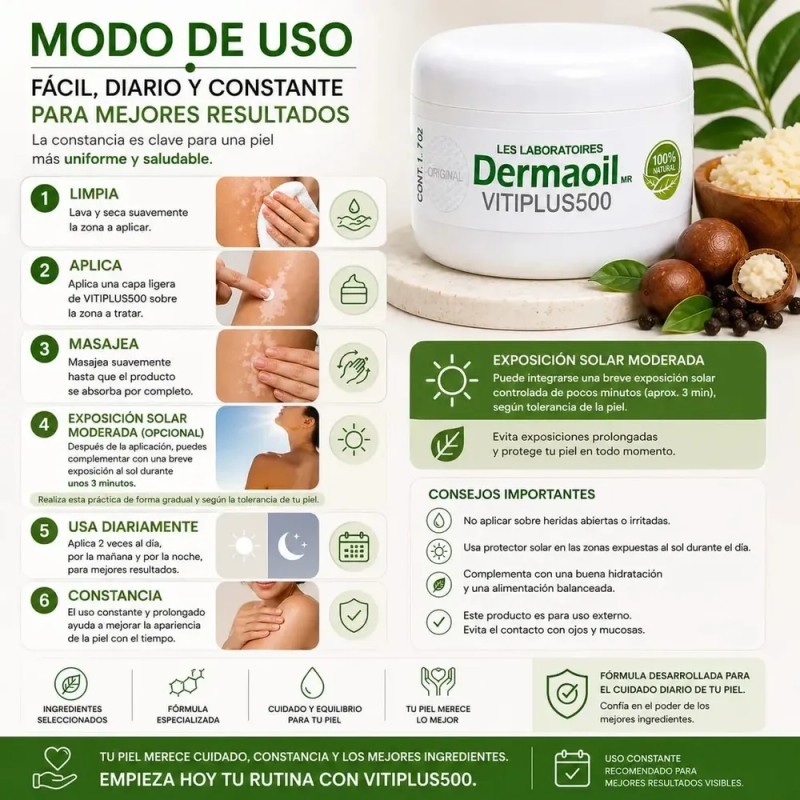 Crema De Melagenina Y Piperina Para Vitíligo 70gr