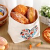 Xuniea Flower Embroidery Bread Basket Spring Meadow Charming Table Decoration