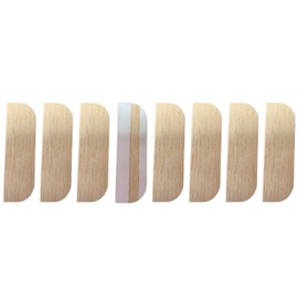 3.5 Inch Hinge Repair Plate Hinge Repair Kit Kitchen Cabinet Hinges Cabinet Door Hinge Door Hole Cover Plate Wooden Hinge Filler Plates, Hinge Blanks with Double Sided Tapes for Kitchen (8, 3.5inch)