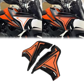 For 390 Adventure R S 390 ADV 2024 2018-2023 Motorcycle Fairing Wind Deflector Panel Windshield Cover Body Side Cover Side Panel Kit 390ADV R S (Orange)