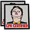 CPR Certified Patch, 2 Pcs Embroidered Morale Patches with Hook