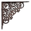 Decorative Shelf Bracket Ornate Heart Brace Rust Brown Cast Iron