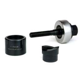 TEMCo TH0408-1" Actual Hole Size Knockout Punch Unit with Manual Draw Stud (1.00? - Actual Hole Size)