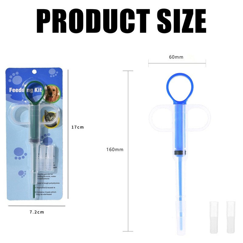 Tablettengeber Katze, 3-Pack Tablettengeber für Katzen, Pillenspender Tiermedizin Feeder für