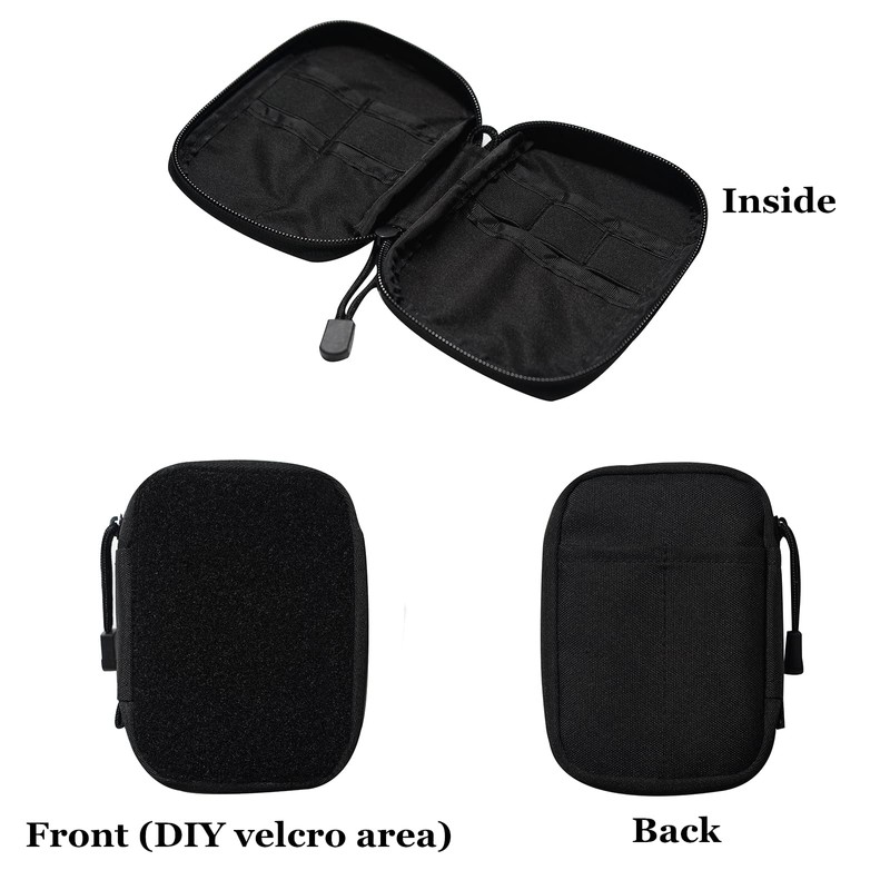 EDC Pouch Pocket Organizer,Small Pocket Pouch with Velcro Surface for