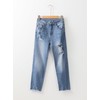 EVALESS Womens Jeans Stretchy High Waisted Pull On Ripped Distressed