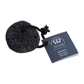 Redecker schwarzer Bimsstein Natur-Lavastein, mit Baumwollband